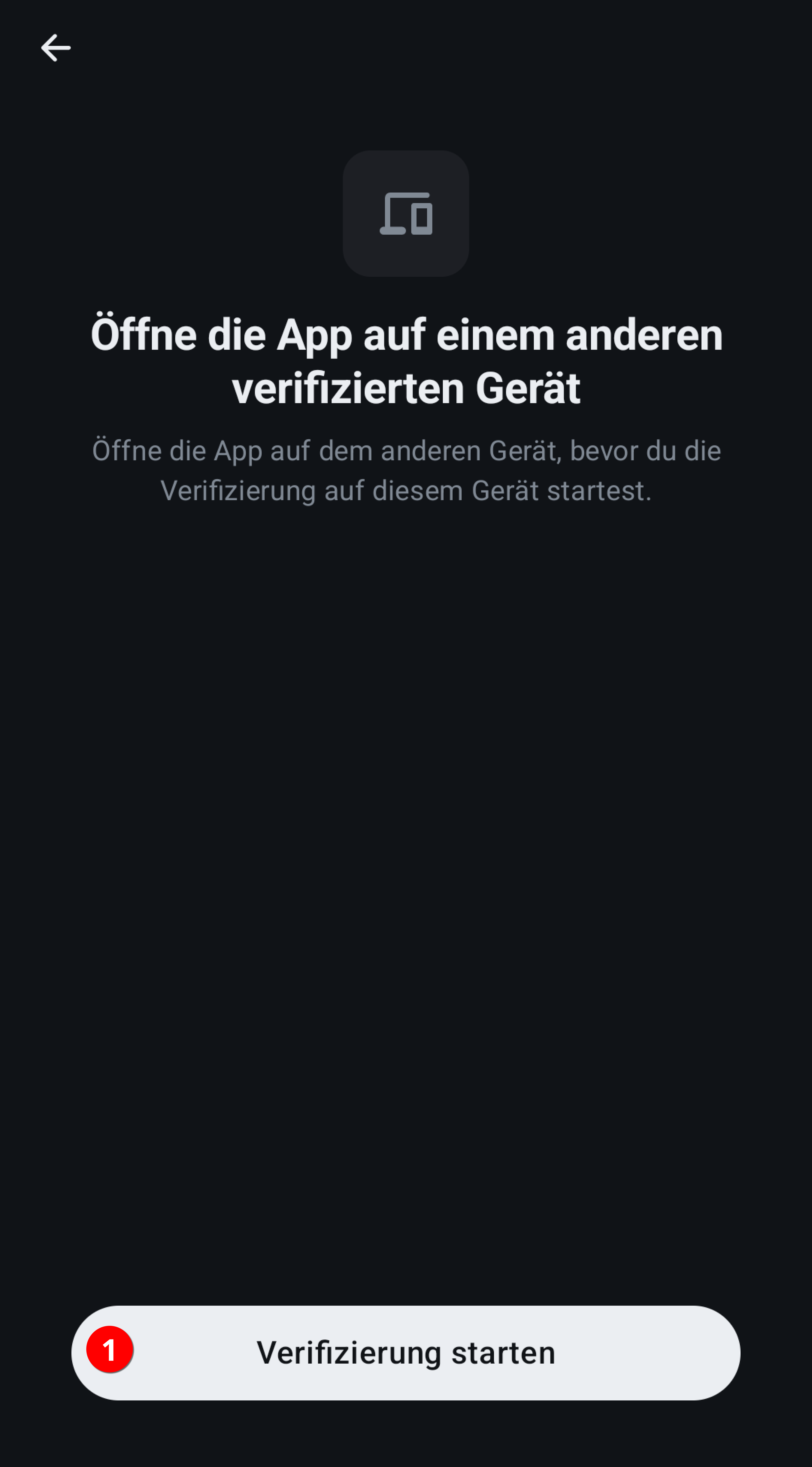Verifizierung anfordern