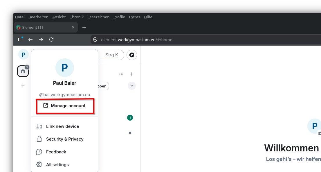 Manage Accounts